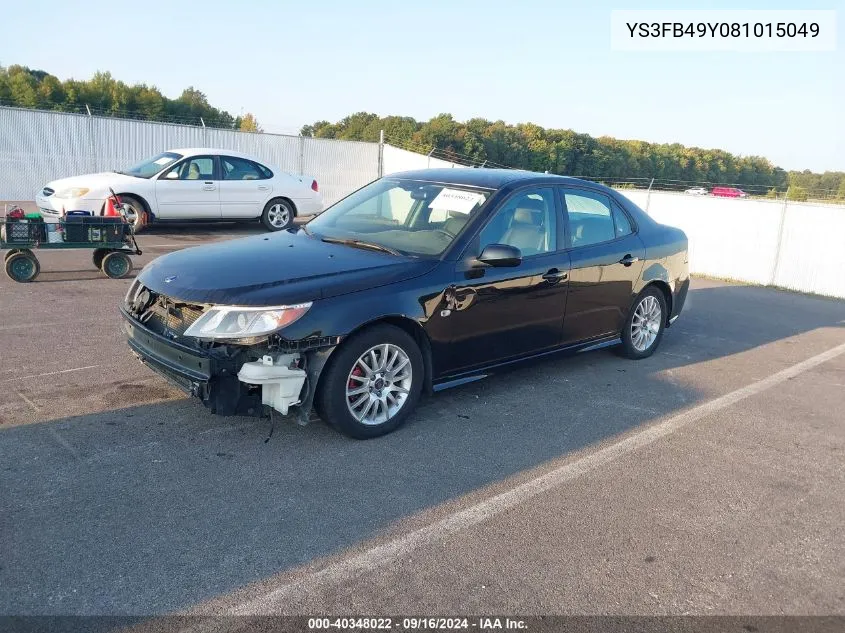 2008 Saab 9-3 2.0T VIN: YS3FB49Y081015049 Lot: 40348022