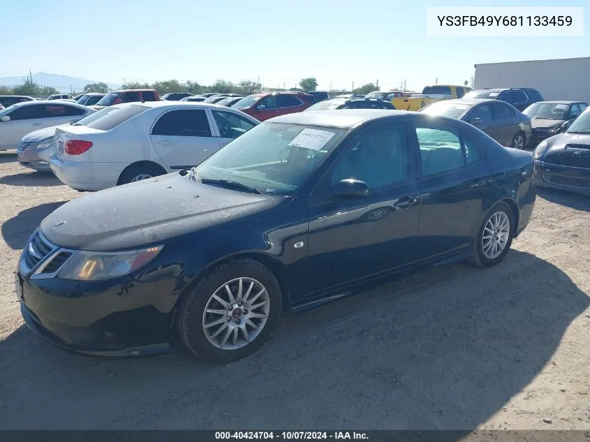 2008 Saab 9-3 2.0T VIN: YS3FB49Y681133459 Lot: 40424704