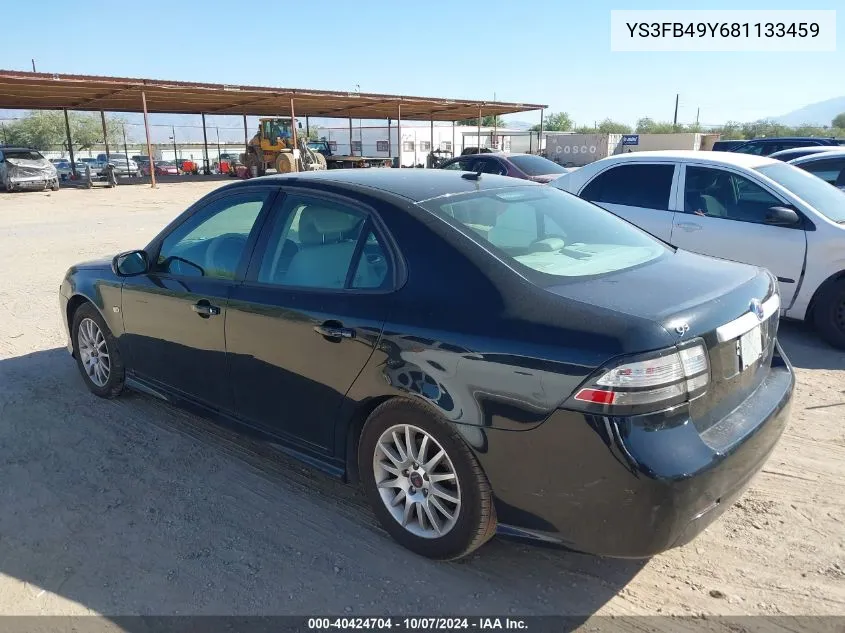 2008 Saab 9-3 2.0T VIN: YS3FB49Y681133459 Lot: 40424704