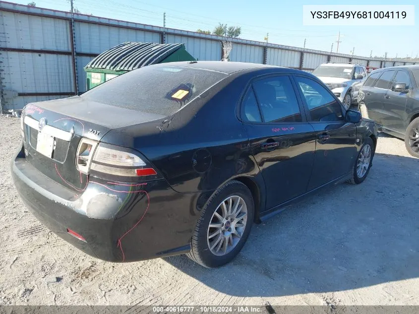 2008 Saab 9-3 2.0T VIN: YS3FB49Y681004119 Lot: 40616777