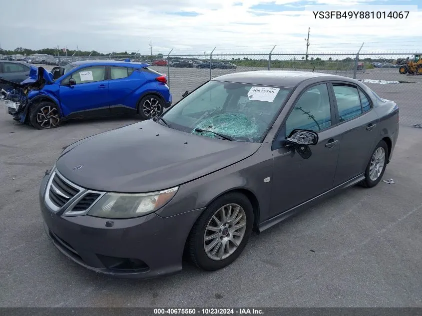 YS3FB49Y881014067 2008 Saab 9-3 2.0T