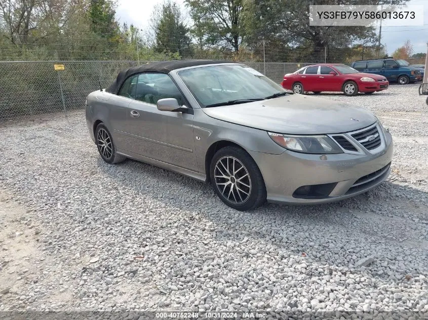 2008 Saab 9-3 2.0T VIN: YS3FB79Y586013673 Lot: 40752248