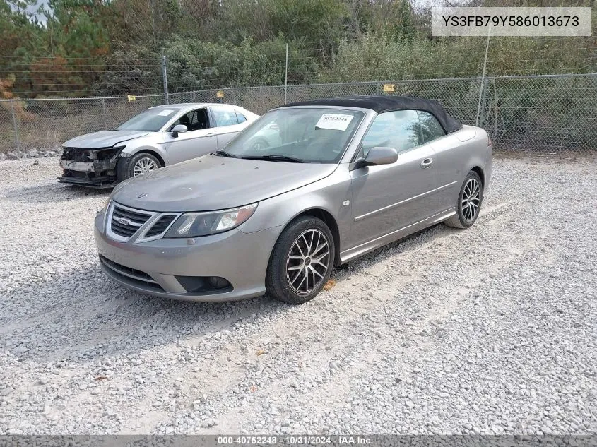 2008 Saab 9-3 2.0T VIN: YS3FB79Y586013673 Lot: 40752248