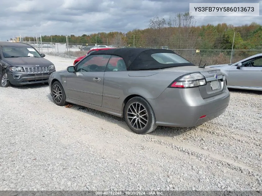 2008 Saab 9-3 2.0T VIN: YS3FB79Y586013673 Lot: 40752248