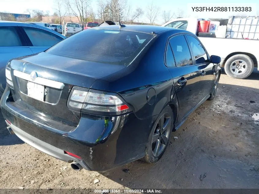 YS3FH42R881133383 2008 Saab 9-3 Aero