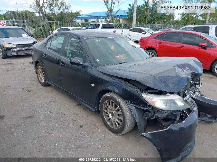 YS3FB49YX91019983 2009 Saab 9-3 2.0T