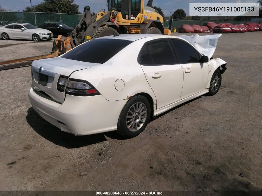 2009 Saab 9-3 2.0T VIN: YS3FB46Y191005183 Lot: 40208645