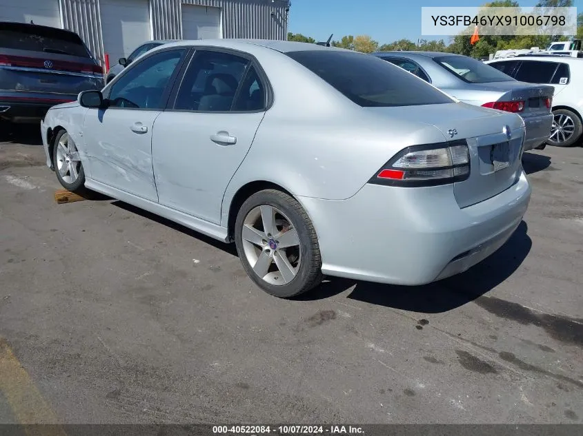 2009 Saab 9-3 2.0T VIN: YS3FB46YX91006798 Lot: 40522084