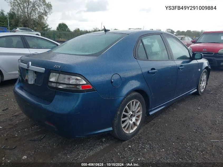 2009 Saab 9-3 2.0T VIN: YS3FB49Y291009884 Lot: 40610625