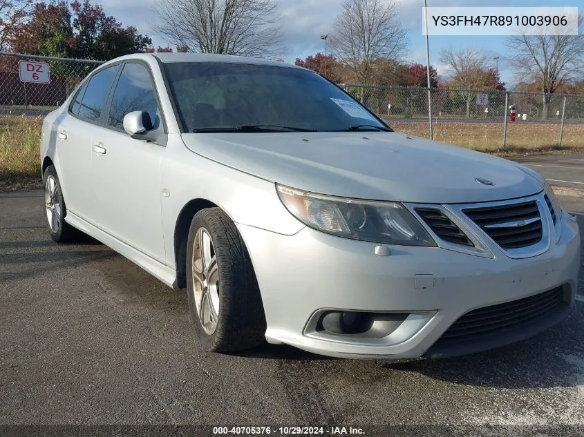 2009 Saab 9-3 Aero VIN: YS3FH47R891003906 Lot: 40705376