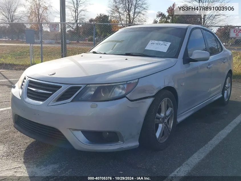 2009 Saab 9-3 Aero VIN: YS3FH47R891003906 Lot: 40705376