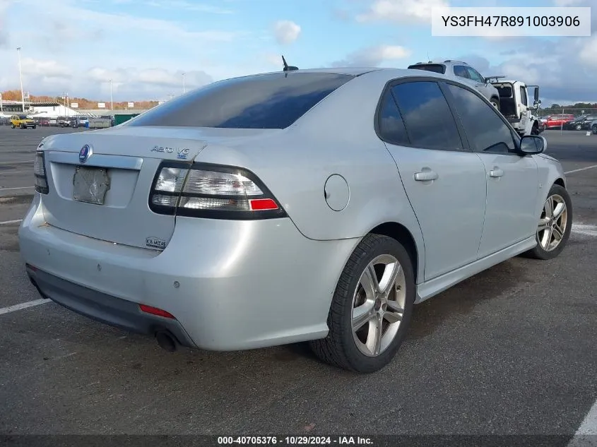 2009 Saab 9-3 Aero VIN: YS3FH47R891003906 Lot: 40705376