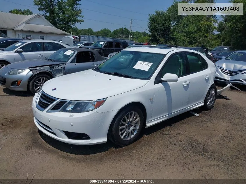 2010 Saab 9-3 VIN: YS3FA4CY1A1609408 Lot: 39941904