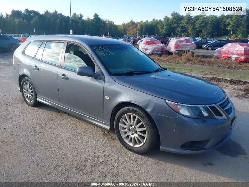 2010 Saab 9-3 VIN: YS3FA5CY5A1608624 Lot: 40468668