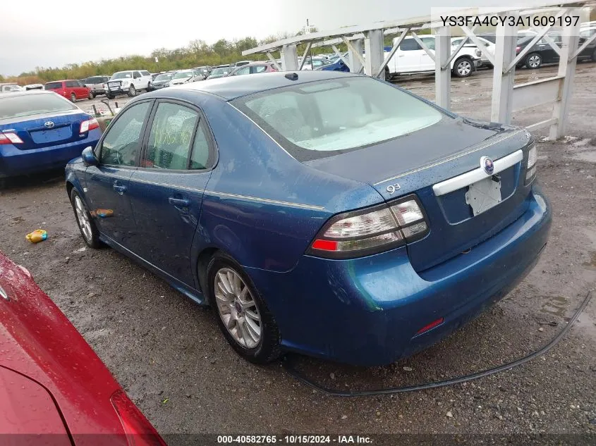 2010 Saab 9-3 VIN: YS3FA4CY3A1609197 Lot: 40582765