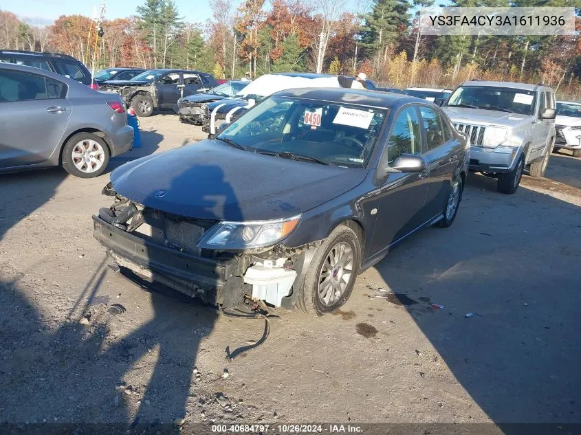 2010 Saab 9-3 VIN: YS3FA4CY3A1611936 Lot: 40684797