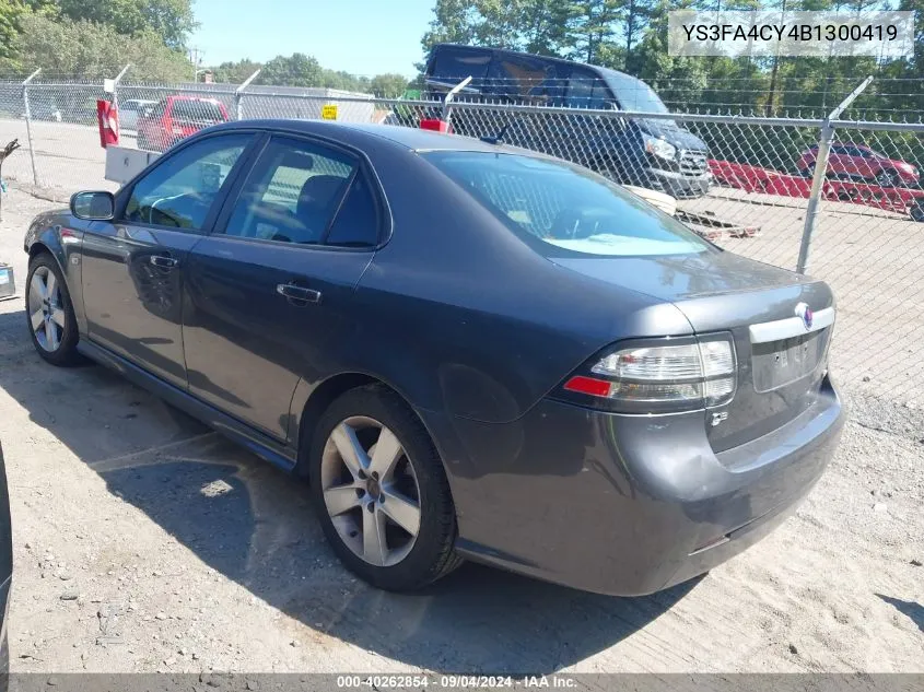 2011 Saab 9-3 VIN: YS3FA4CY4B1300419 Lot: 40262854