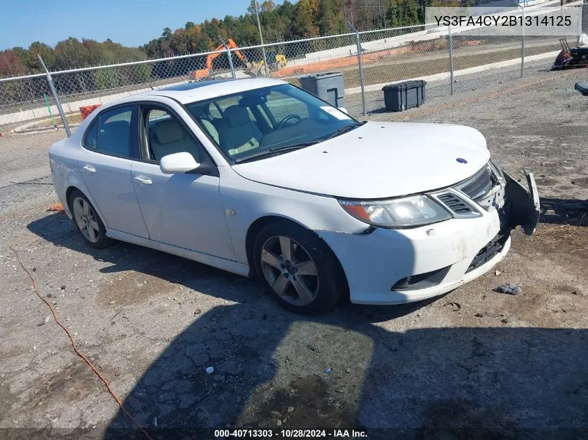 2011 Saab 9-3 Turbo4 VIN: YS3FA4CY2B1314125 Lot: 40713303