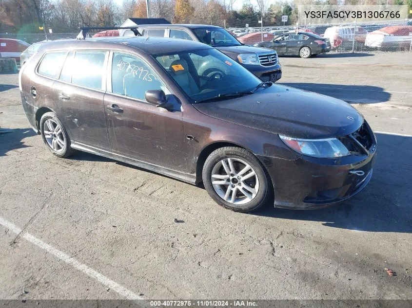 2011 Saab 9-3 Turbo4 VIN: YS3FA5CY3B1306766 Lot: 40772975