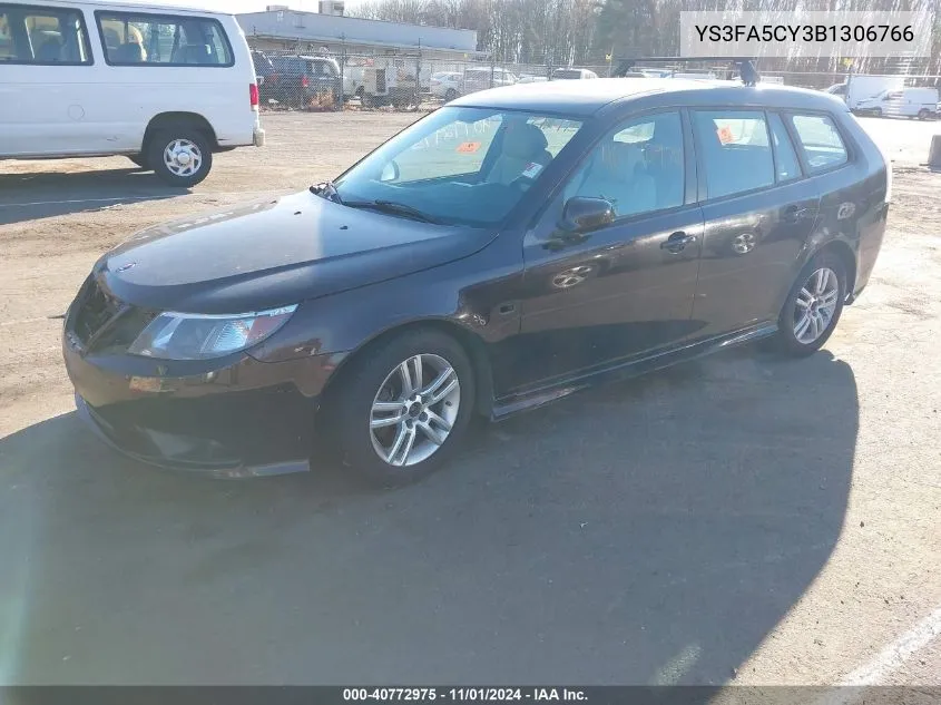 2011 Saab 9-3 Turbo4 VIN: YS3FA5CY3B1306766 Lot: 40772975