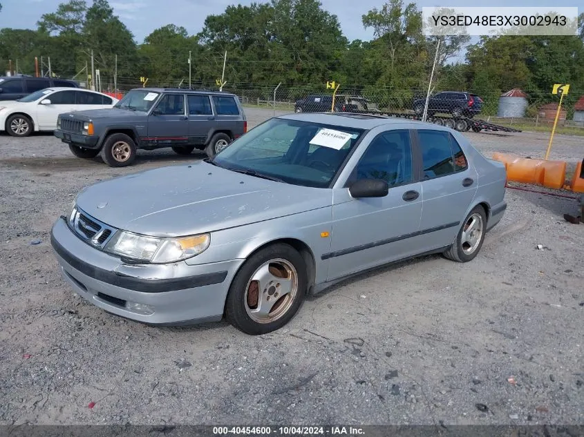 1999 Saab 9-5 VIN: YS3ED48E3X3002943 Lot: 40454600