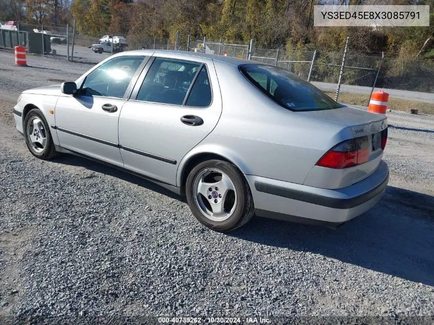 1999 Saab 9-5 VIN: YS3ED45E8X3085791 Lot: 40739262