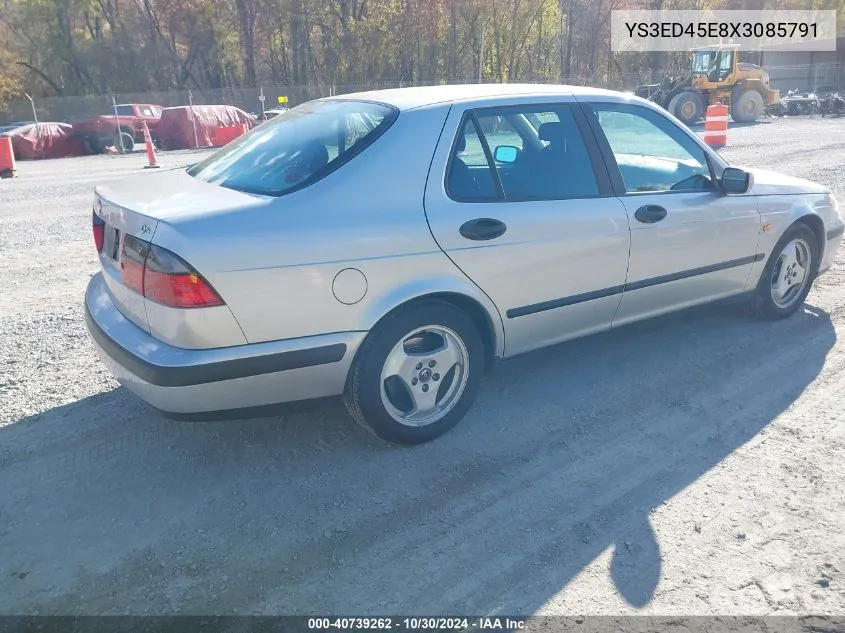 1999 Saab 9-5 VIN: YS3ED45E8X3085791 Lot: 40739262