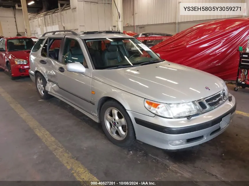 2000 Saab 9-5 Aero VIN: YS3EH58G5Y3059271 Lot: 40527201