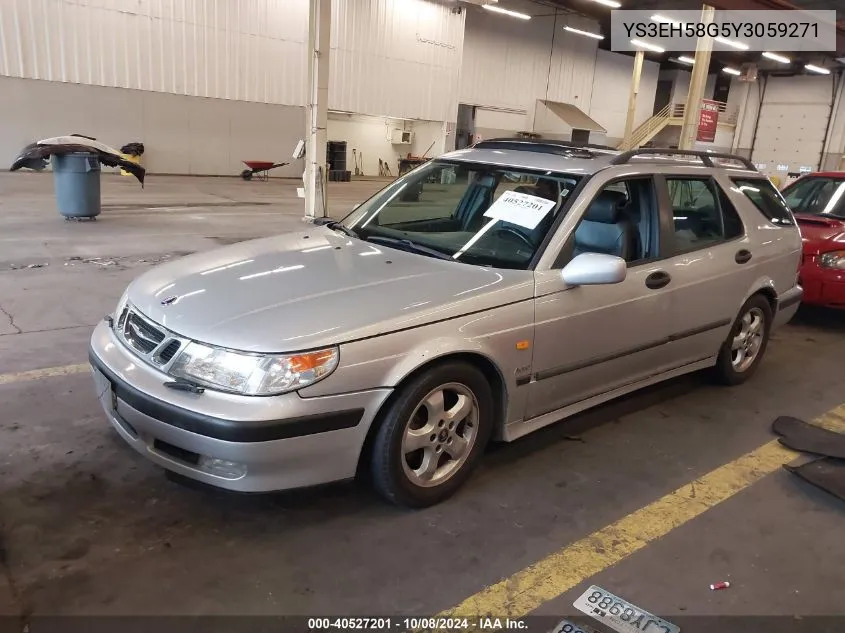 2000 Saab 9-5 Aero VIN: YS3EH58G5Y3059271 Lot: 40527201