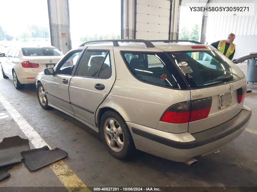 2000 Saab 9-5 Aero VIN: YS3EH58G5Y3059271 Lot: 40527201