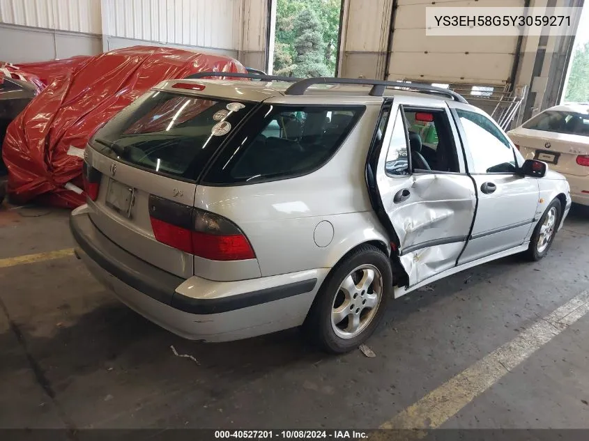 2000 Saab 9-5 Aero VIN: YS3EH58G5Y3059271 Lot: 40527201