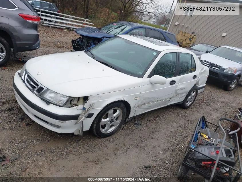 2000 Saab 9-5 Se V6T VIN: YS3EF48Z1Y3057292 Lot: 40875957