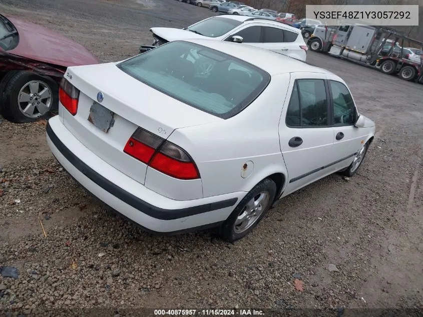 2000 Saab 9-5 Se V6T VIN: YS3EF48Z1Y3057292 Lot: 40875957