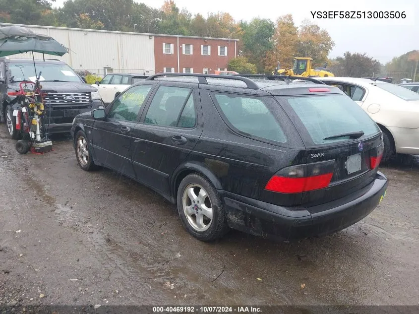 2001 Saab 9-5 Se VIN: YS3EF58Z513003506 Lot: 40469192