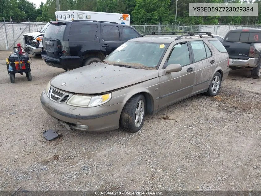 2002 Saab 9-5 3.0T Arc VIN: YS3ED59Z723029384 Lot: 39466219