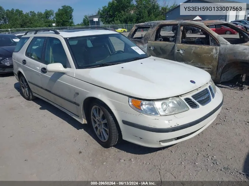 2003 Saab 9-5 VIN: YS3EH59G133007563 Lot: 39650264