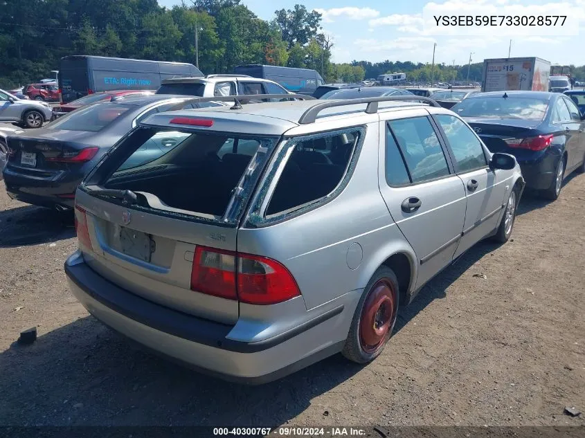 2003 Saab 9-5 Linear VIN: YS3EB59E733028577 Lot: 40300767