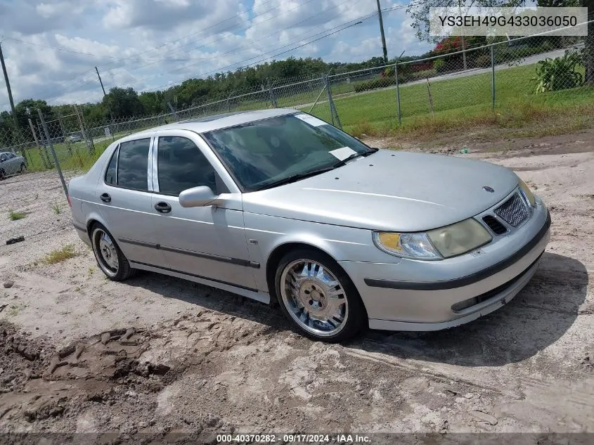 2003 Saab 9-5 Aero VIN: YS3EH49G433036050 Lot: 40370282