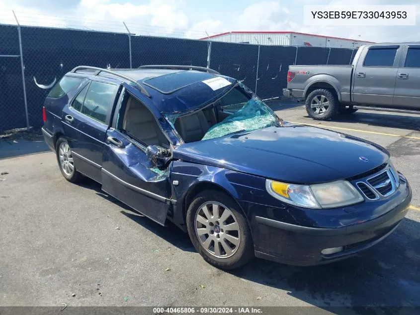 2003 Saab 9-5 Linear VIN: YS3EB59E733043953 Lot: 40465806