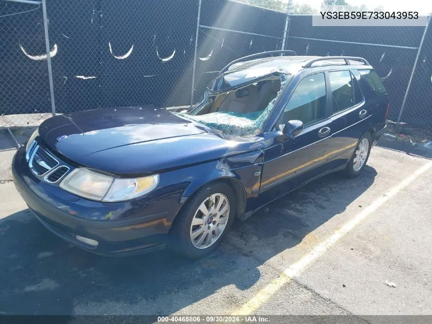 2003 Saab 9-5 Linear VIN: YS3EB59E733043953 Lot: 40465806