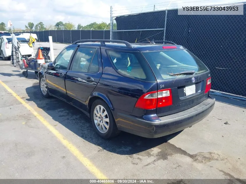 2003 Saab 9-5 Linear VIN: YS3EB59E733043953 Lot: 40465806