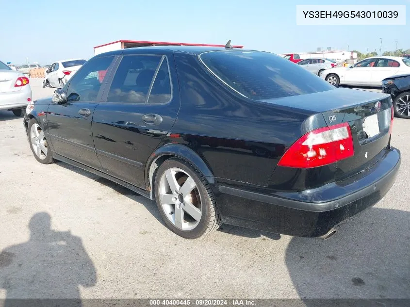 2004 Saab 9-5 Aero VIN: YS3EH49G543010039 Lot: 40400445