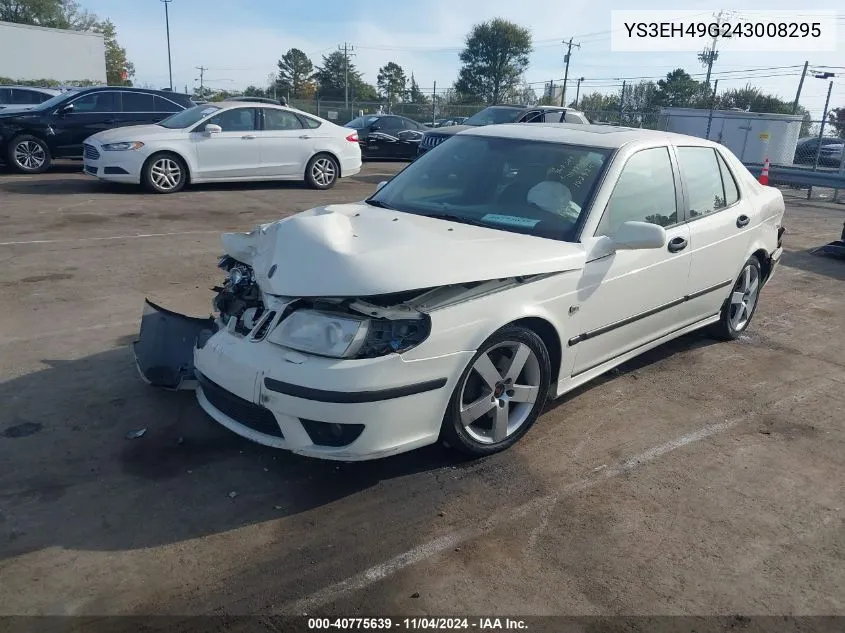 2004 Saab 9-5 Aero VIN: YS3EH49G243008295 Lot: 40775639