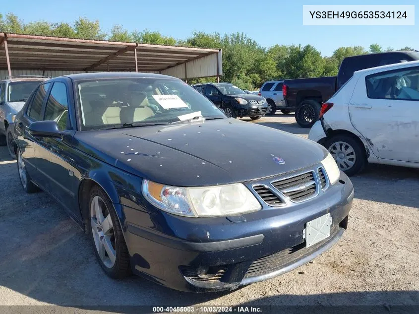 2005 Saab 9-5 Aero VIN: YS3EH49G653534124 Lot: 40455003