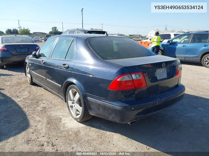 2005 Saab 9-5 Aero VIN: YS3EH49G653534124 Lot: 40455003