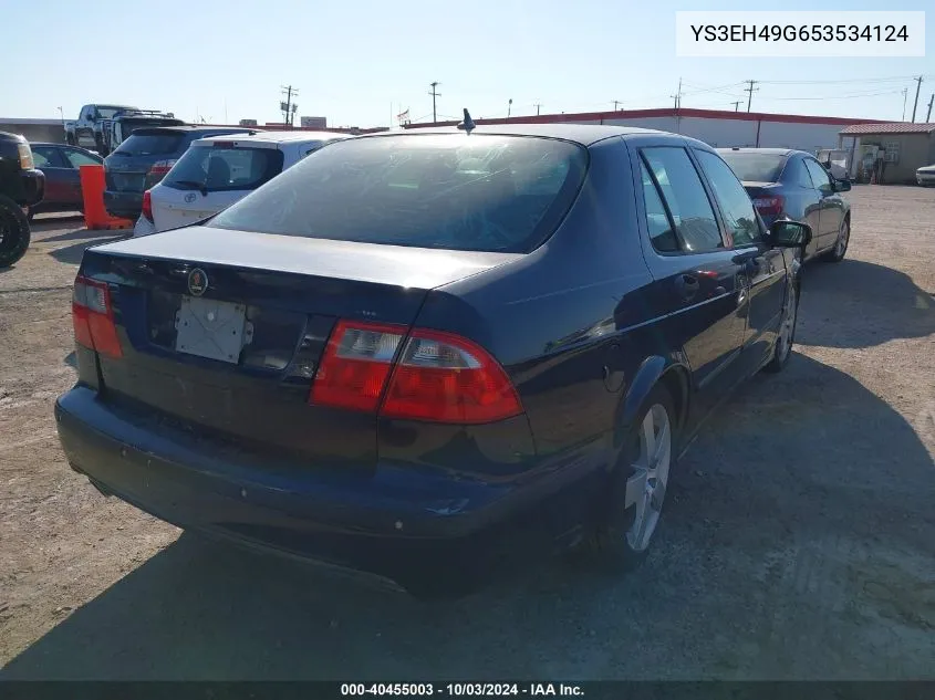 2005 Saab 9-5 Aero VIN: YS3EH49G653534124 Lot: 40455003