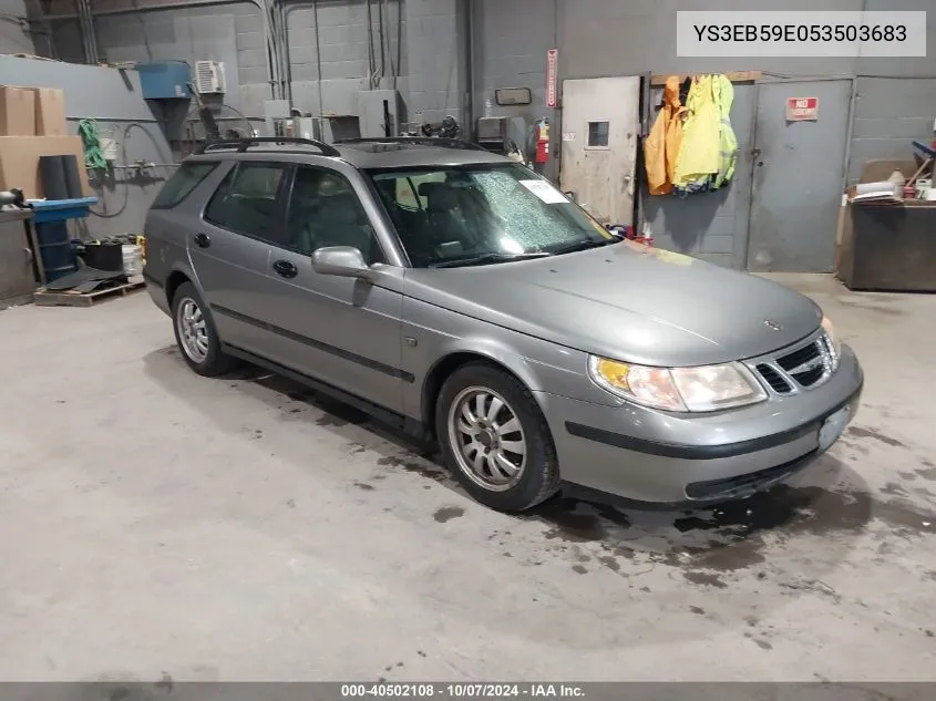 2005 Saab 9-5 Linear VIN: YS3EB59E053503683 Lot: 40502108