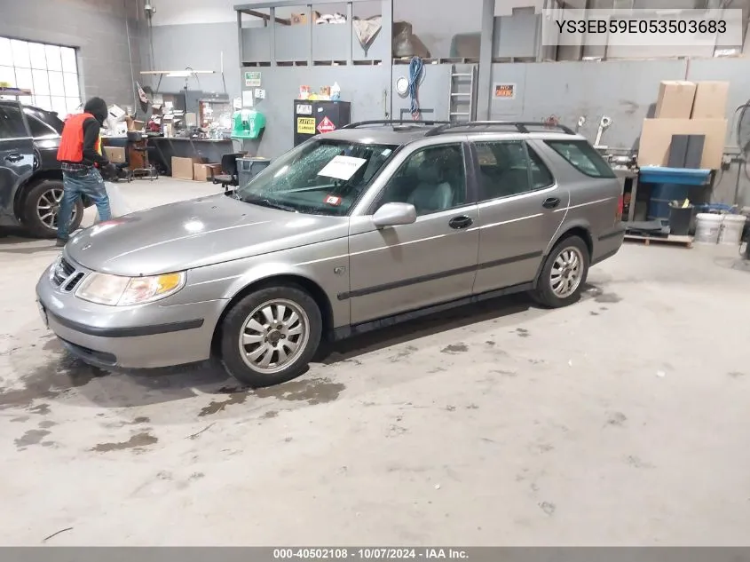 2005 Saab 9-5 Linear VIN: YS3EB59E053503683 Lot: 40502108