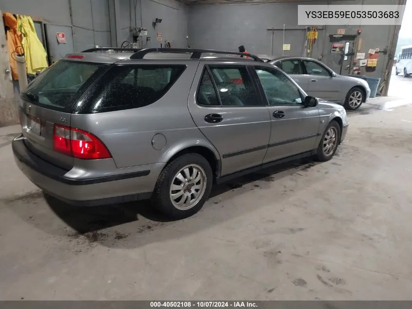 2005 Saab 9-5 Linear VIN: YS3EB59E053503683 Lot: 40502108