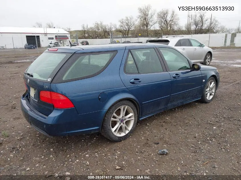 2006 Saab 9-5 2.3T Sport VIN: YS3EH59G663513930 Lot: 39357417